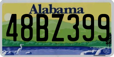AL license plate 48BZ399