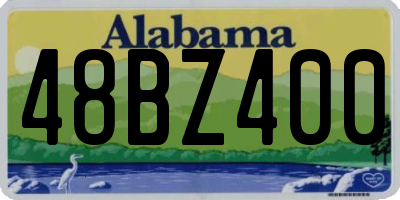 AL license plate 48BZ400