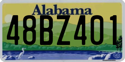 AL license plate 48BZ401