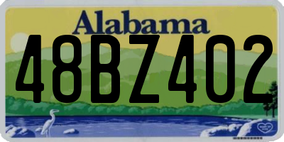 AL license plate 48BZ402