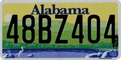 AL license plate 48BZ404
