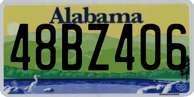 AL license plate 48BZ406