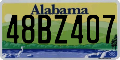 AL license plate 48BZ407