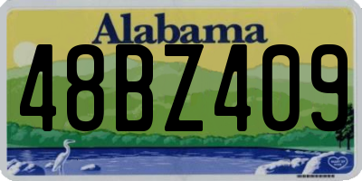 AL license plate 48BZ409