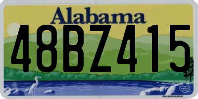 AL license plate 48BZ415