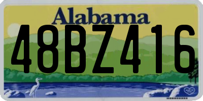 AL license plate 48BZ416