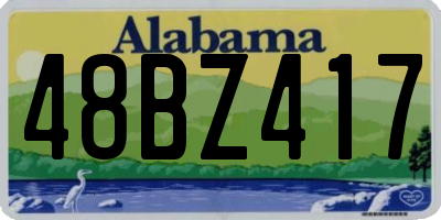 AL license plate 48BZ417