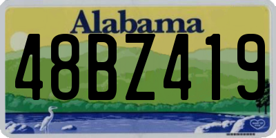 AL license plate 48BZ419