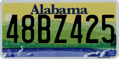 AL license plate 48BZ425