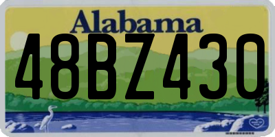 AL license plate 48BZ430