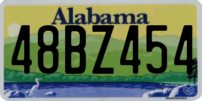 AL license plate 48BZ454