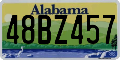 AL license plate 48BZ457