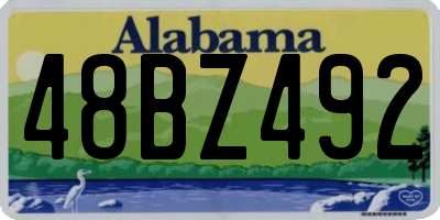 AL license plate 48BZ492