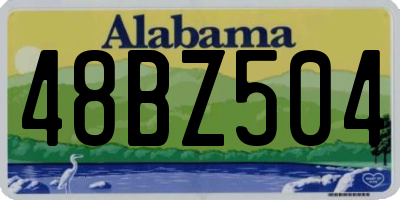 AL license plate 48BZ504
