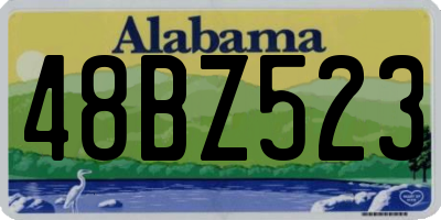 AL license plate 48BZ523