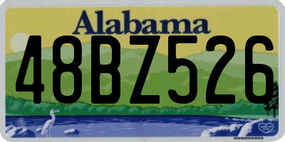 AL license plate 48BZ526