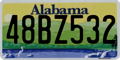 AL license plate 48BZ532
