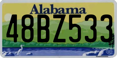 AL license plate 48BZ533