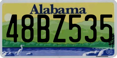 AL license plate 48BZ535