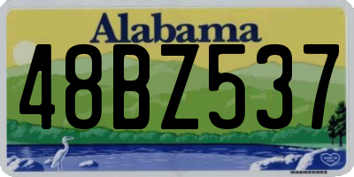 AL license plate 48BZ537