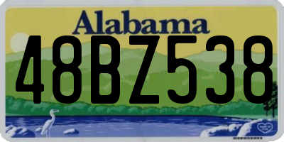 AL license plate 48BZ538