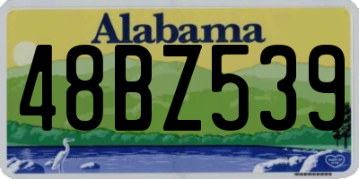AL license plate 48BZ539