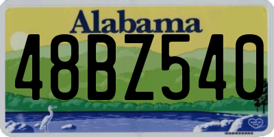 AL license plate 48BZ540