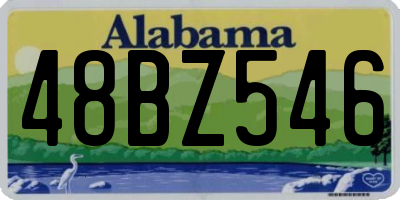 AL license plate 48BZ546
