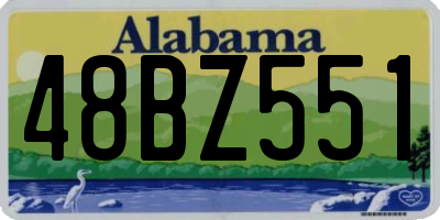 AL license plate 48BZ551