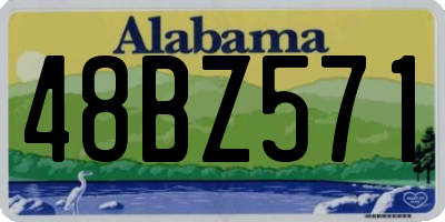 AL license plate 48BZ571