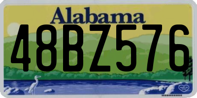 AL license plate 48BZ576