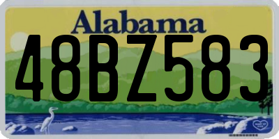 AL license plate 48BZ583