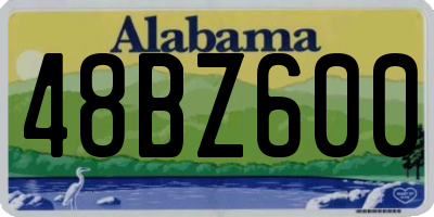 AL license plate 48BZ600