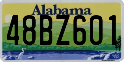 AL license plate 48BZ601