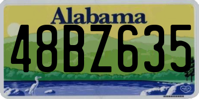 AL license plate 48BZ635