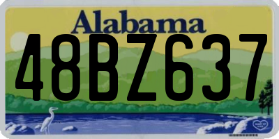 AL license plate 48BZ637