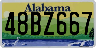 AL license plate 48BZ667