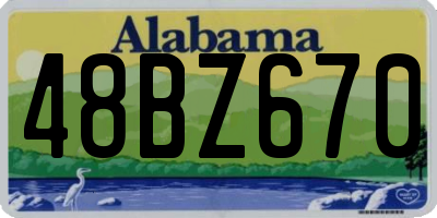 AL license plate 48BZ670