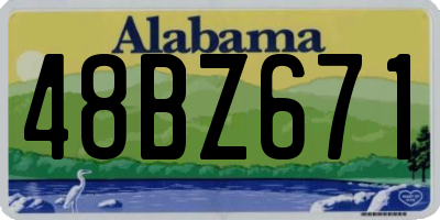 AL license plate 48BZ671