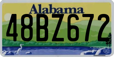 AL license plate 48BZ672