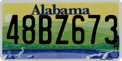 AL license plate 48BZ673