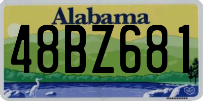 AL license plate 48BZ681