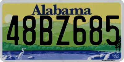 AL license plate 48BZ685