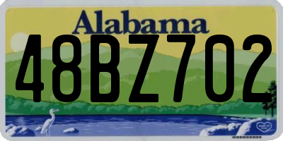 AL license plate 48BZ702