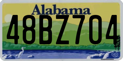 AL license plate 48BZ704