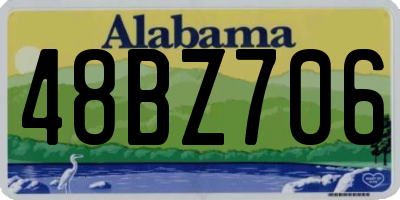 AL license plate 48BZ706