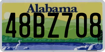 AL license plate 48BZ708
