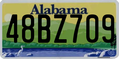 AL license plate 48BZ709