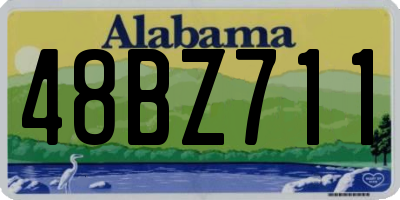 AL license plate 48BZ711