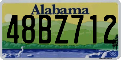 AL license plate 48BZ712